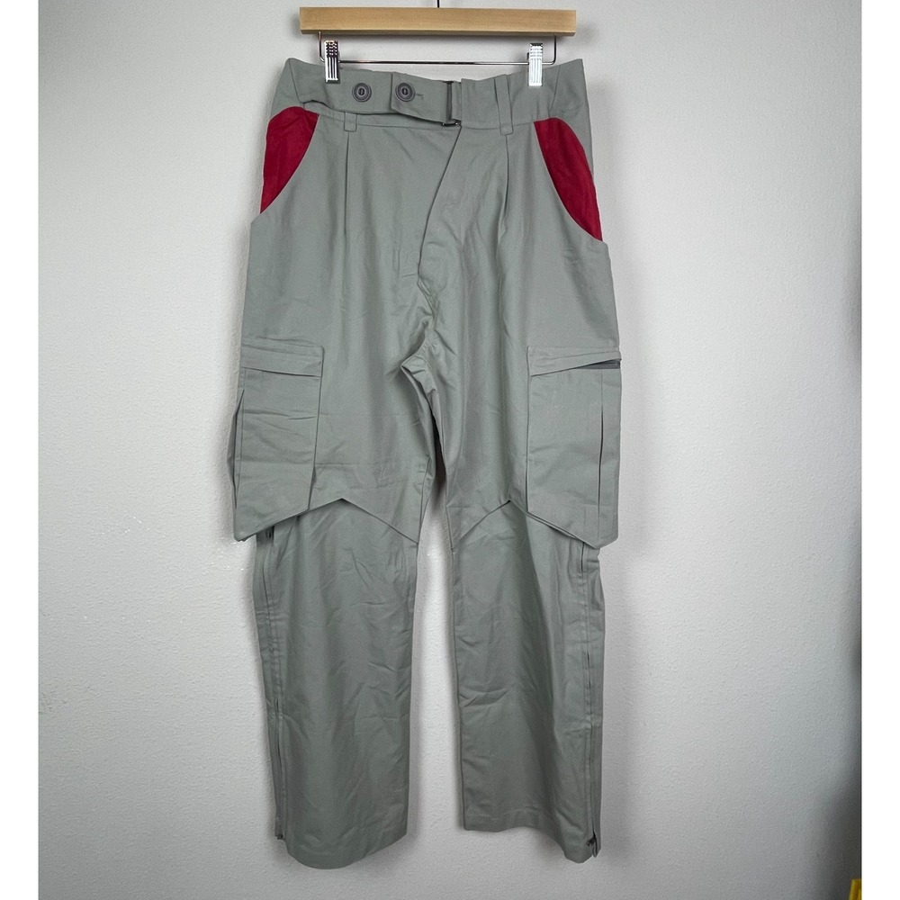 Kiko Kostadinov Bindra Cargo Pants 48 Olive Green Utility Gorpcore Avant Garde